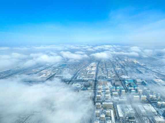 雄安迎来今冬首场降雪