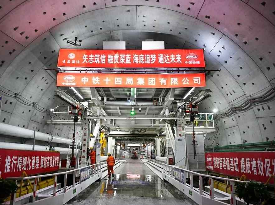 青岛胶州湾第二隧道盾构掘进突破3000米