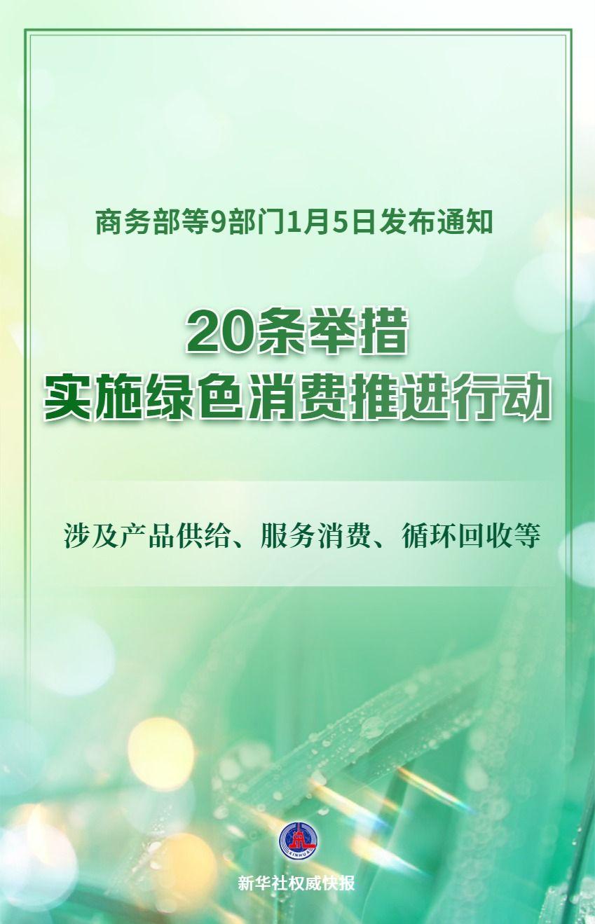 九部门发文推进“绿色消费”行动