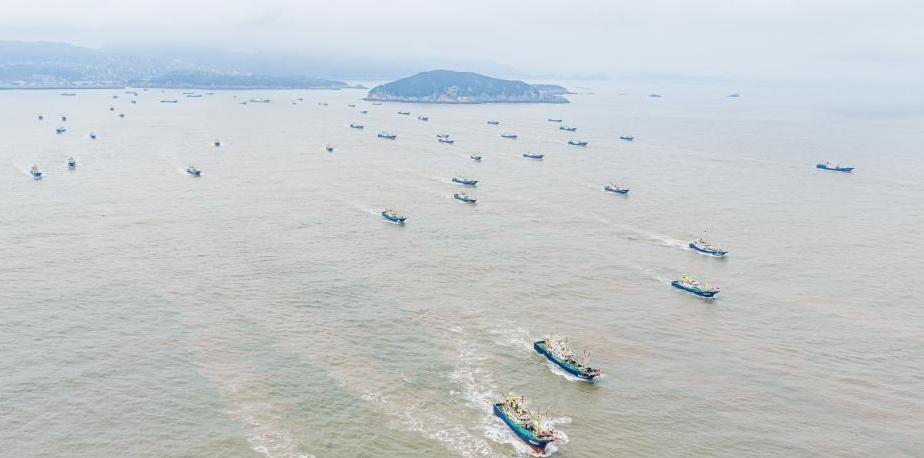  浙江温岭：千帆竞发赴渔场