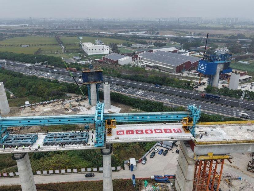 通甬高铁建设持续推进